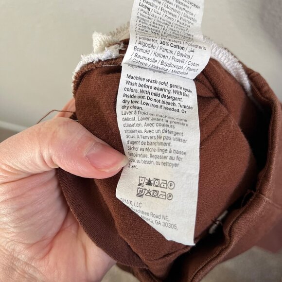 Spanx Womens Brown Stretch Twill Cropped Wide-Leg Pants XS 20989q - Picture 11 of 14